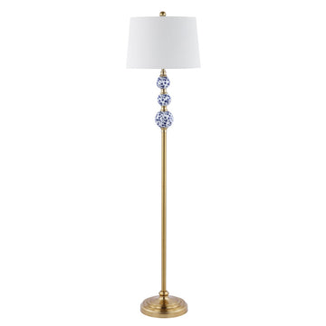 Tavira 62.5" Classic Midcentury Iron LED Floor Lamp - JONATHAN Y